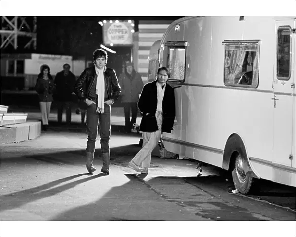 Jim and Mike by the trailer