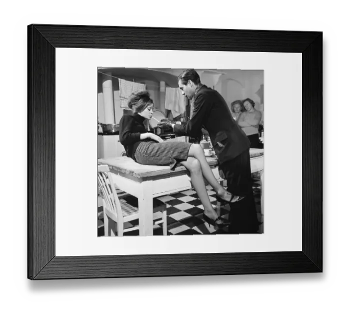 Framed Print : ser1963 bw neg 138