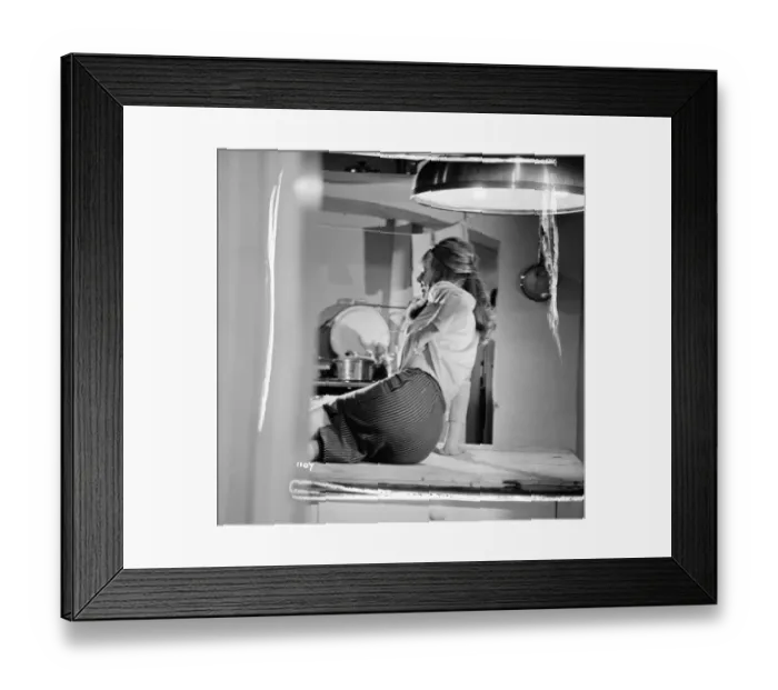 Framed Print : ser1963 bw neg 153