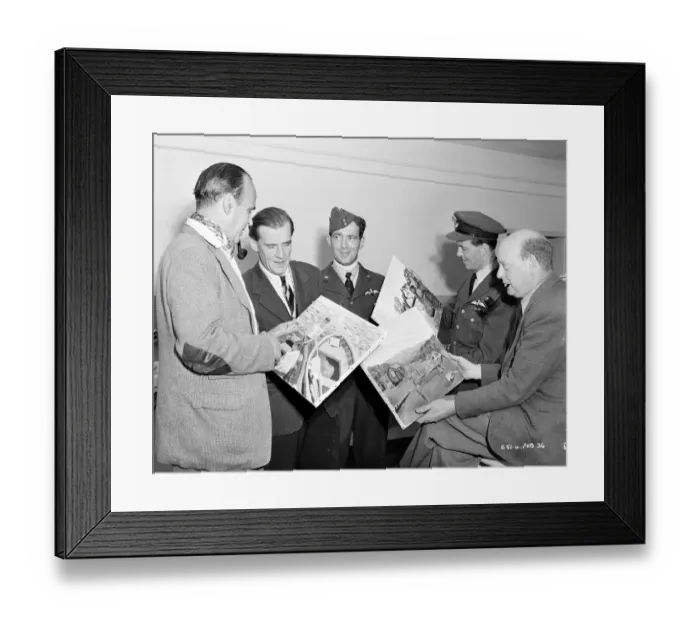 Framed Print : ang1952 bw neg pub 004