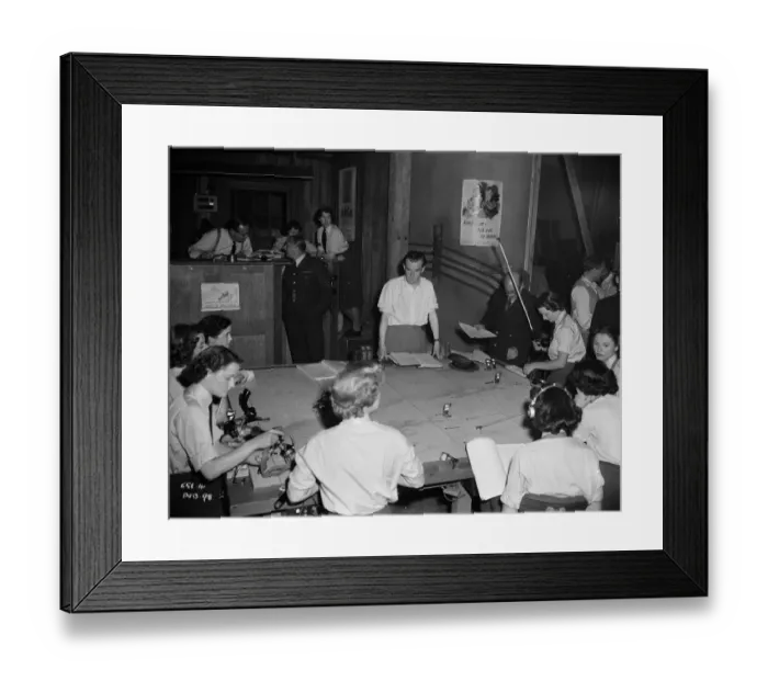 Framed Print : ang1952 bw neg pub 045