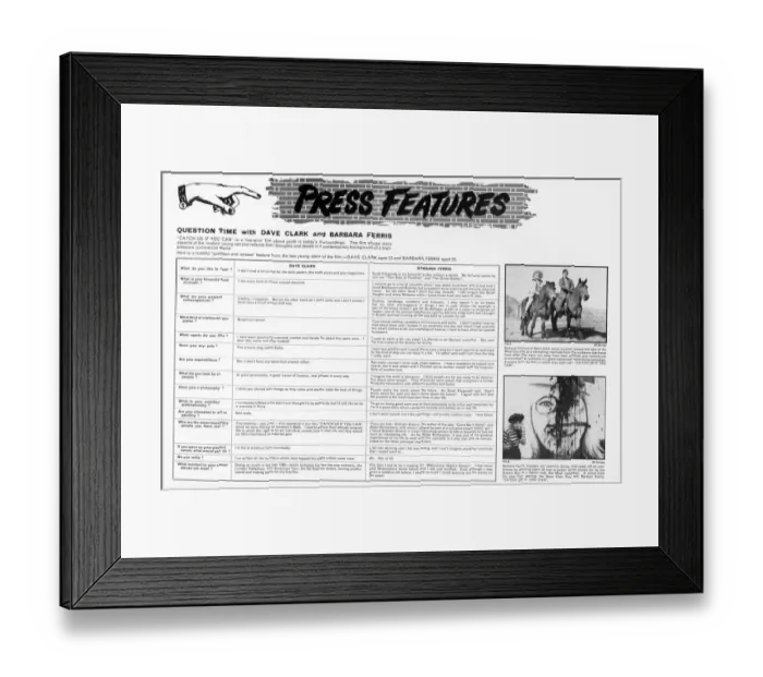 Framed Print : cah1965 bw pbk 005