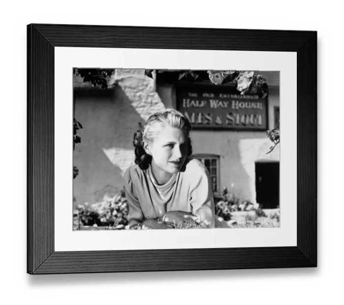 Framed Print : hal1944 bw neg 025