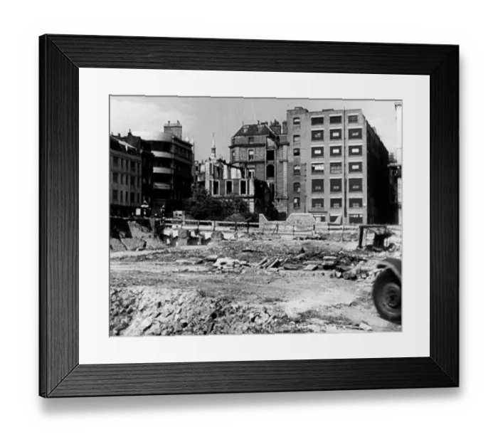 Framed Print : hue1947 bw neg 012
