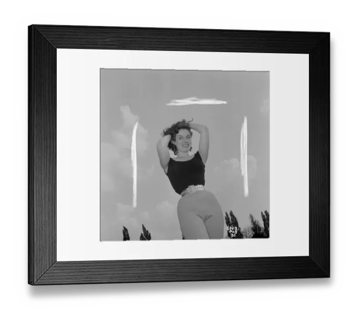Framed Print : sch1960 bw neg pub 030