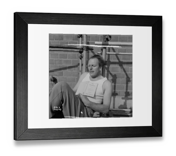 Framed Print : sch1960 bw neg pub 039