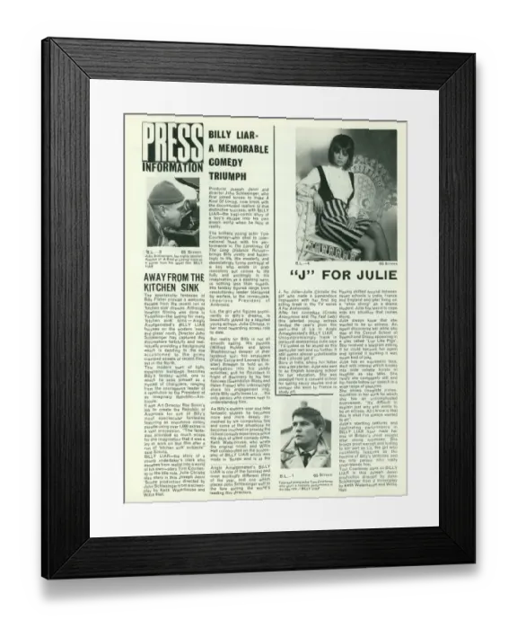 Framed Print : bil1963 bw pbk 004