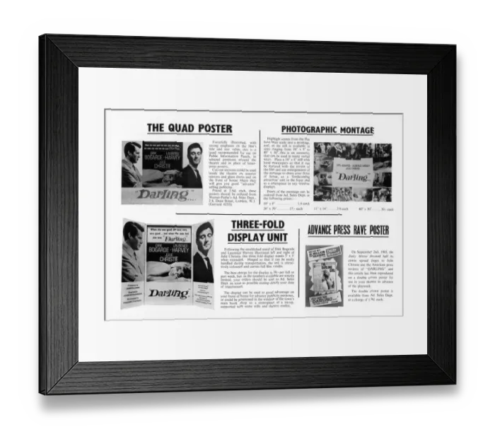 Framed Print : dar1965 bw pbk 004