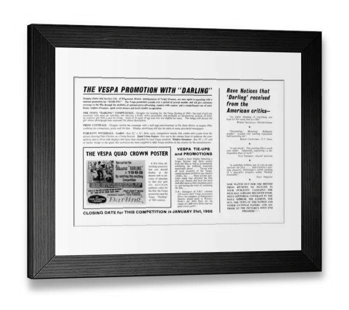 Framed Print : dar1965 bw pbk 007 Framed Print : dar1965 bw pbk 007