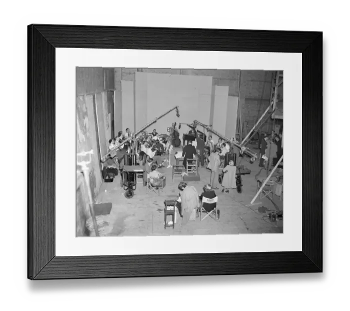 Framed Print : dan1950 bw neg pub 001