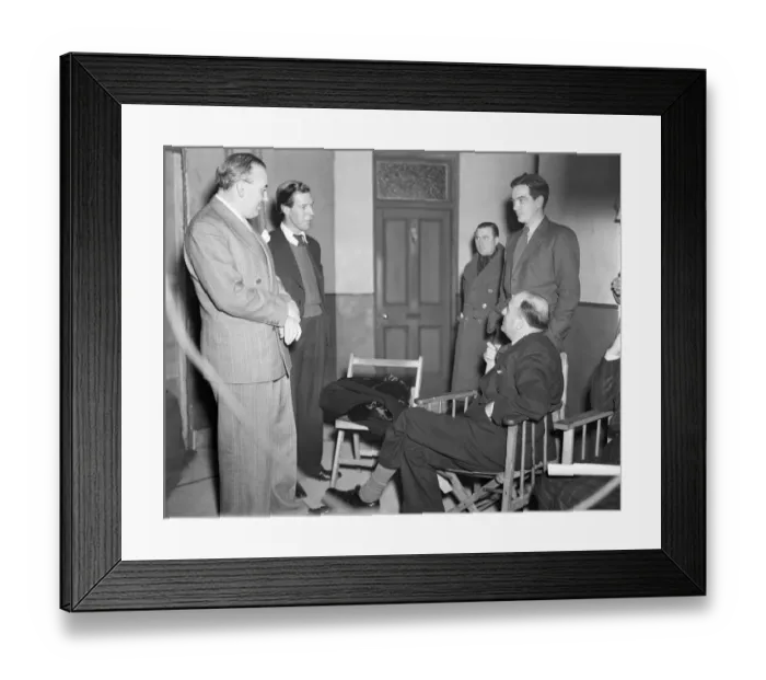 Framed Print : dan1950 bw neg pub 007