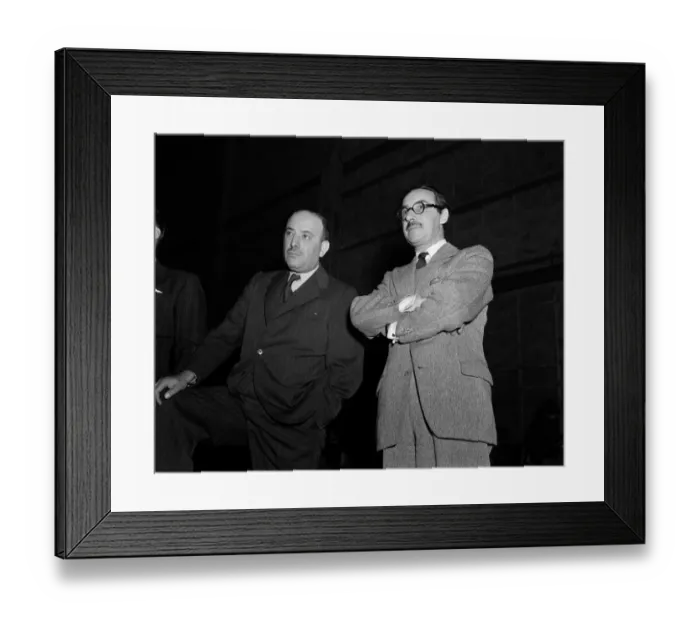 Framed Print : dan1950 bw neg pub 010