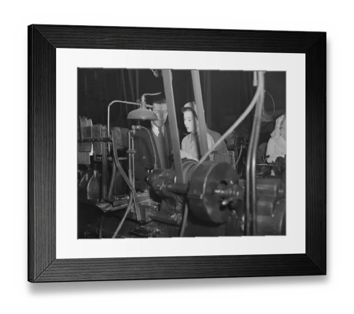 Framed Print : dan1950 bw neg pub 018
