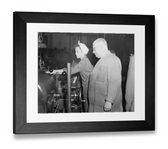 Framed Print : dan1950 bw neg pub 024