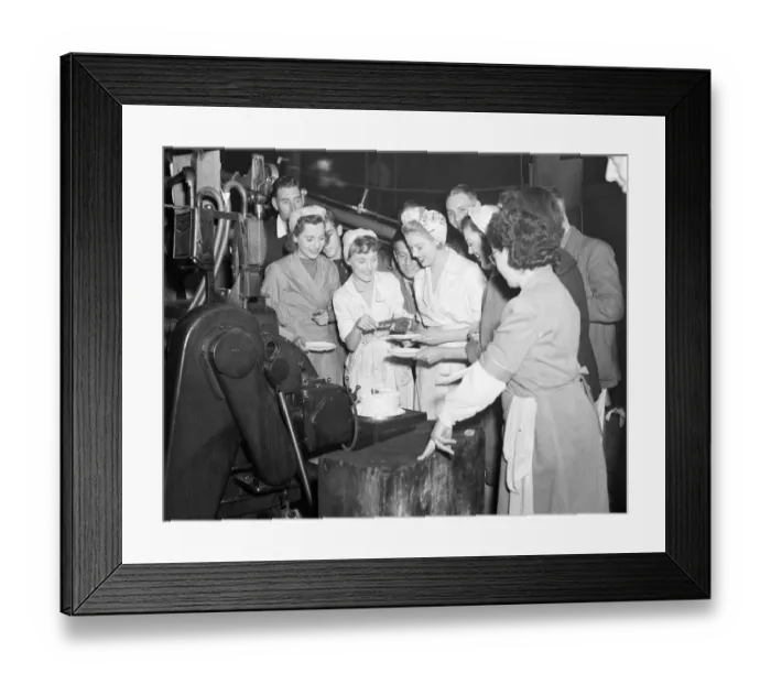 Framed Print : dan1950 bw neg pub 026