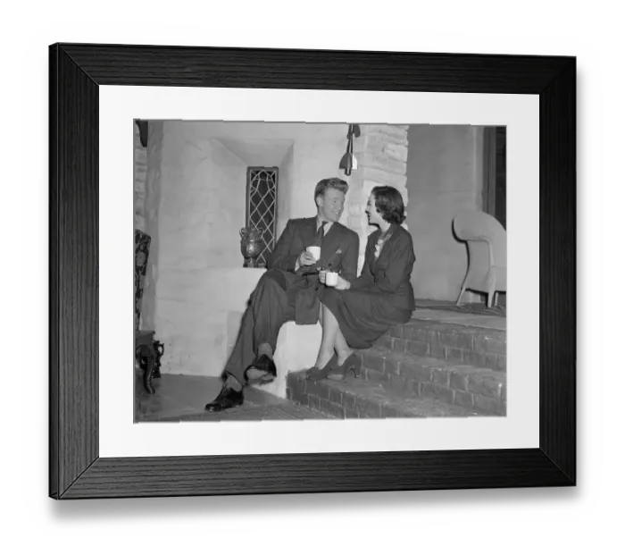 Framed Print : dan1950 bw neg pub 030