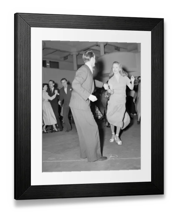 Framed Print : dan1950 bw neg pub 039