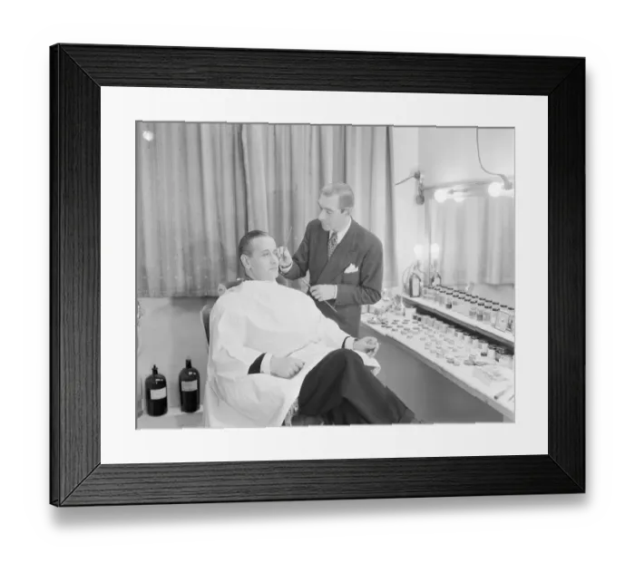 Framed Print : dan1950 bw neg pub 049