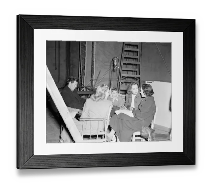 Framed Print : dan1950 bw neg pub 061