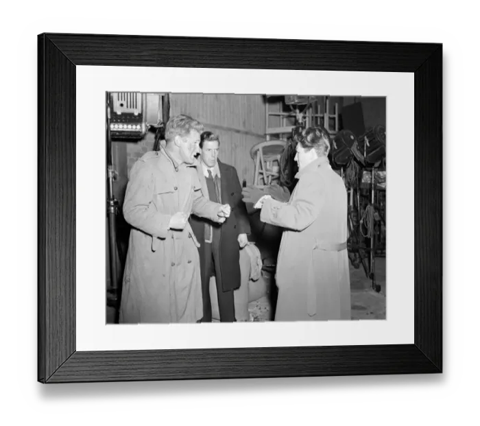 Framed Print : dan1950 bw neg pub 062