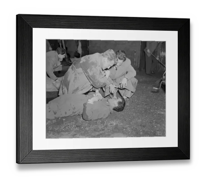 Framed Print : dan1950 bw neg pub 064