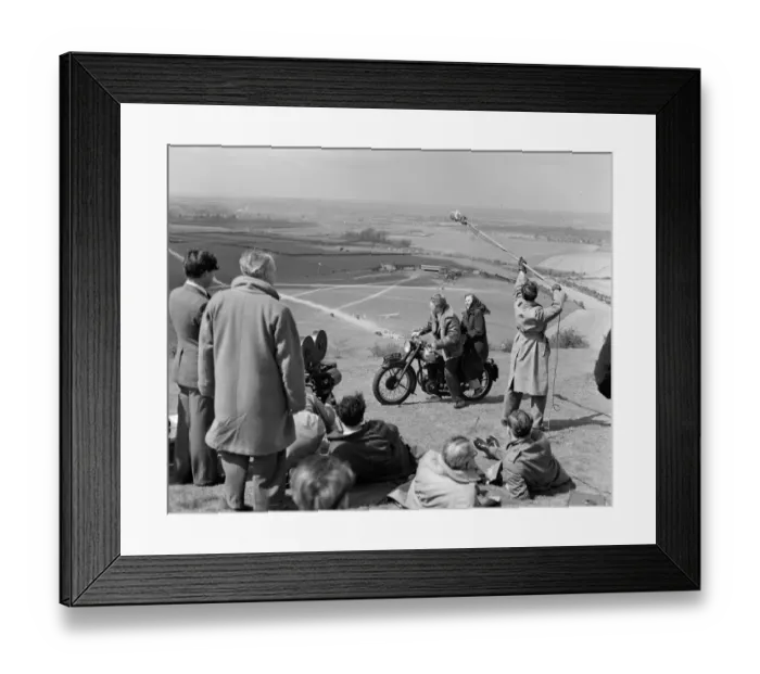Framed Print : dan1950 bw neg pub 066