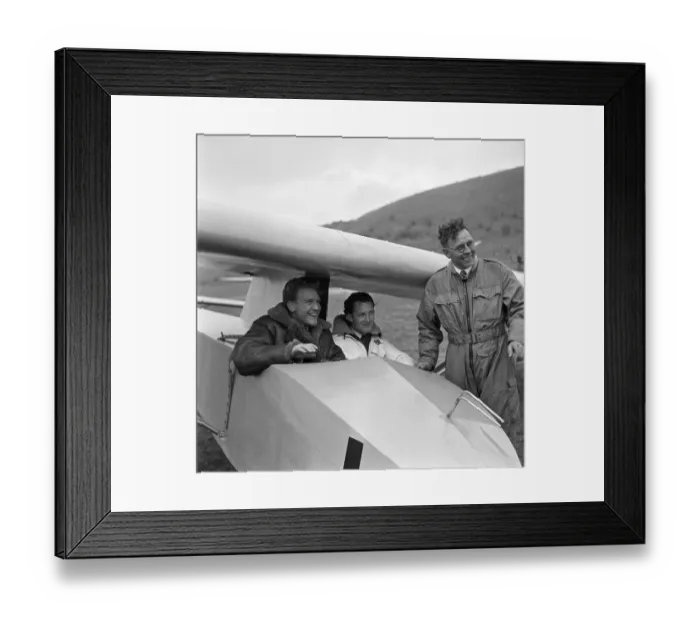 Framed Print : dan1950 bw neg pub 067