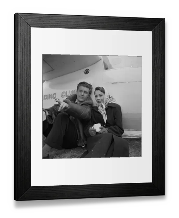 Framed Print : dan1950 bw neg pub 070