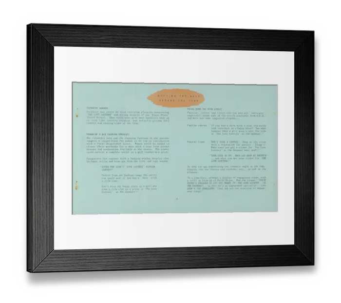 Framed Print : lol1954 co pbk 013 Framed Print : lol1954 co pbk 013