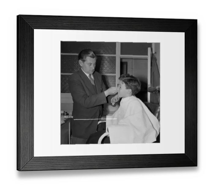 Framed Print : div1954 bw neg 026