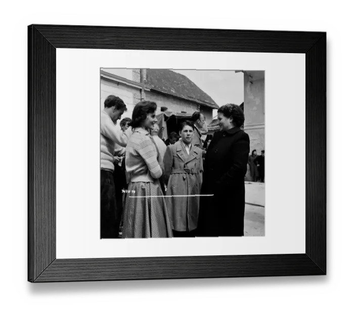 Framed Print : div1954 bw neg 049