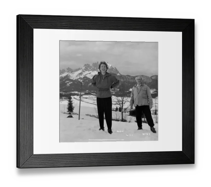 Framed Print : div1954 bw neg 072