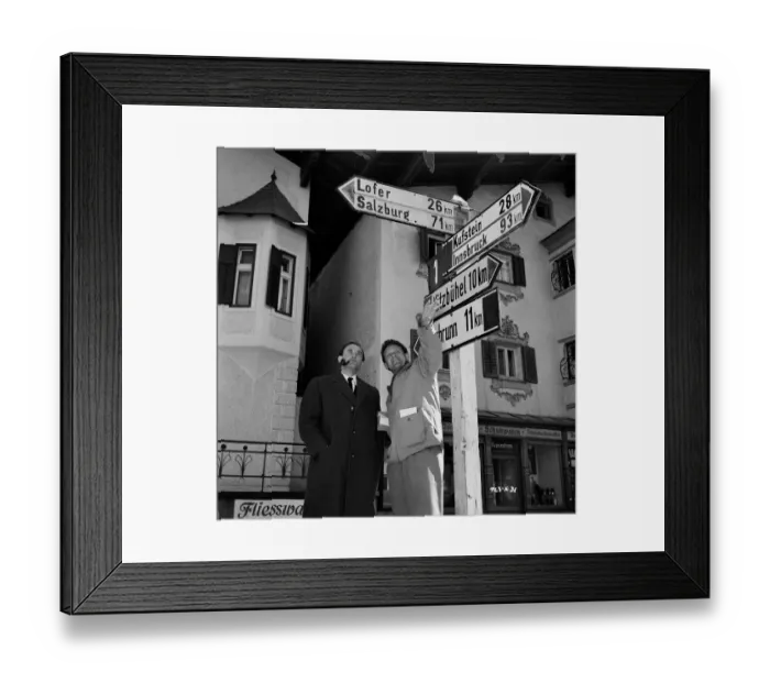 Framed Print : div1954 bw neg 091