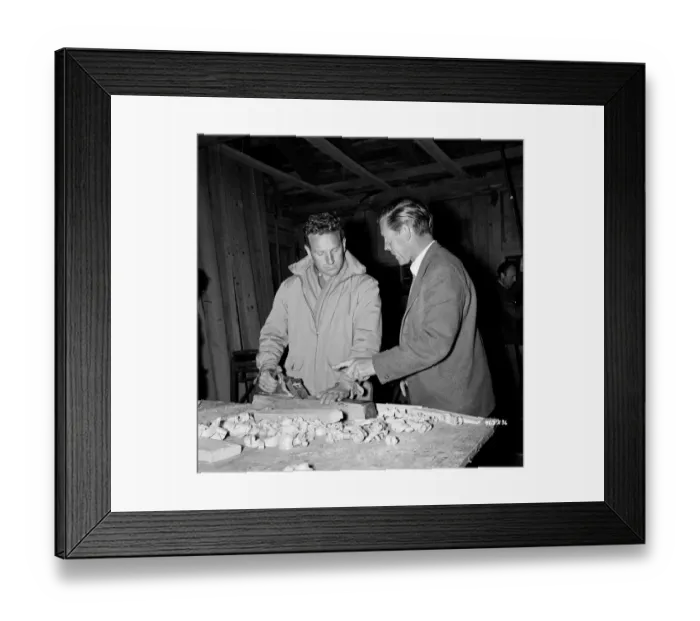 Framed Print : div1954 bw neg 096
