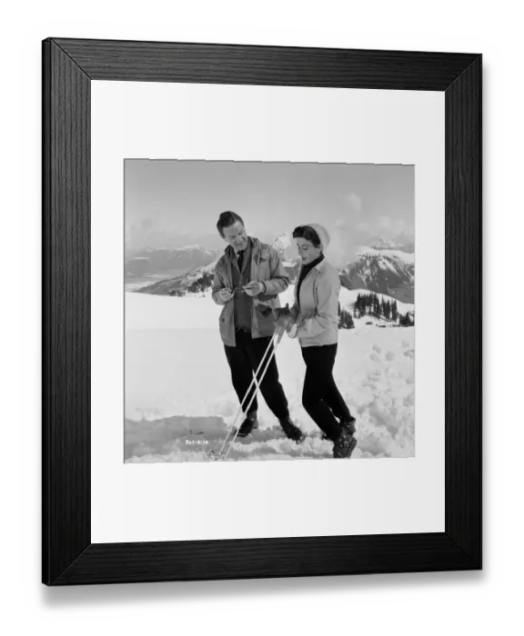 Framed Print : div1954 bw neg 098