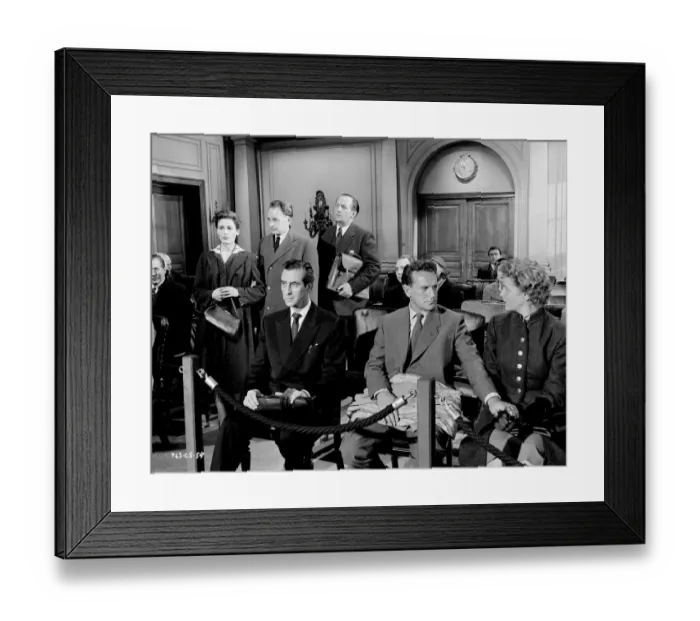 Framed Print : div1954 bw neg 135