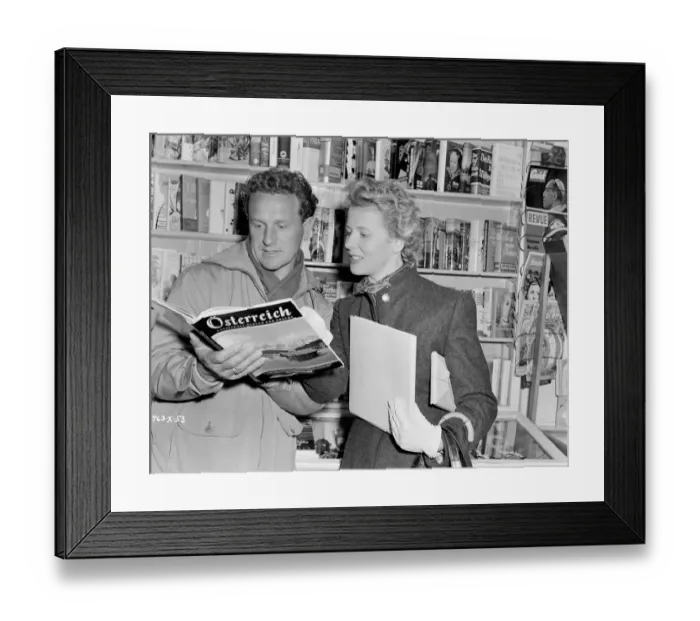 Framed Print : div1954 bw neg 165