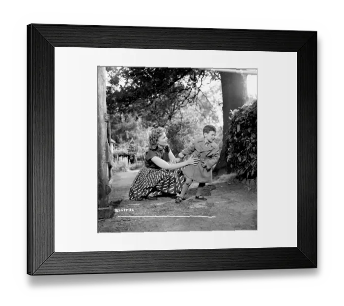 Framed Print : div1954 bw neg 167