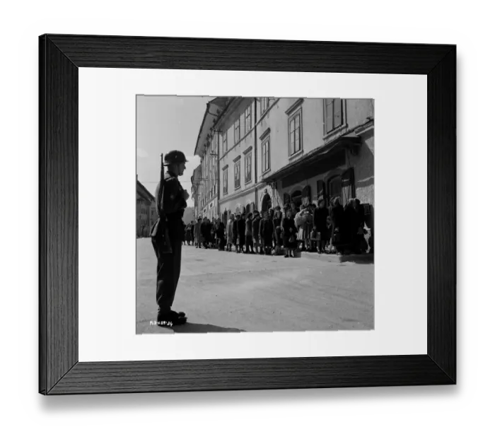 Framed Print : div1954 bw neg 176