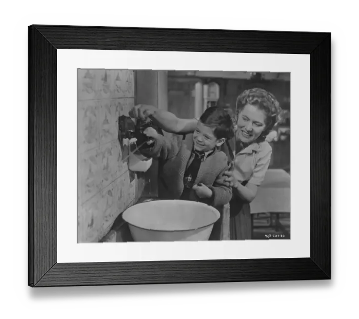 Framed Print : div1954 bw neg 195