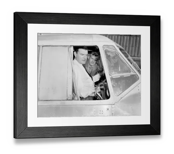 Framed Print : mns1957 bw neg pub 006