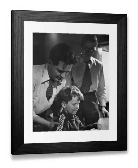 Framed Print : mns1957 bw neg pub 016 Framed Print : mns1957 bw neg pub 016