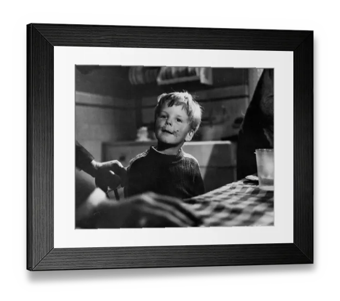 Framed Print : mns1957 bw neg pub 015