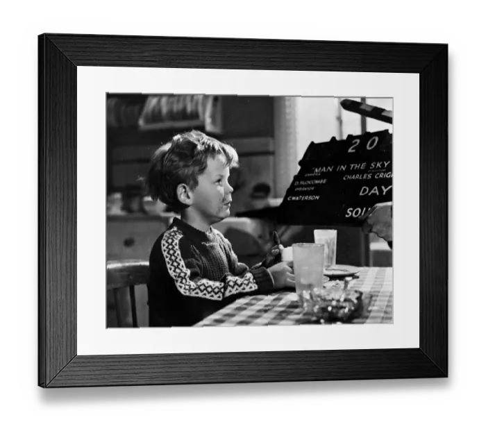 Framed Print : mns1957 bw neg pub 017