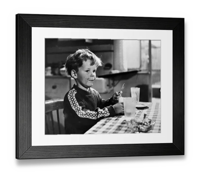 Framed Print : mns1957 bw neg pub 018 Framed Print : mns1957 bw neg pub 018