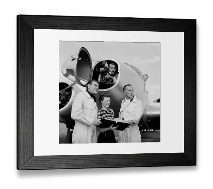 Framed Print : mns1957 bw neg pub 055 Framed Print : mns1957 bw neg pub 055