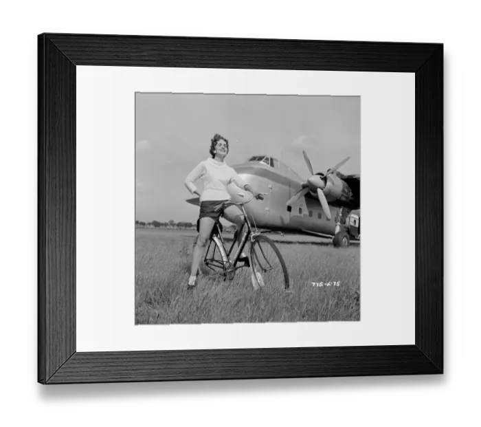 Framed Print : mns1957 bw neg pub 075