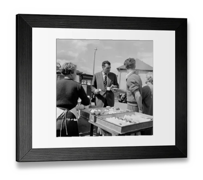 Framed Print : mns1957 bw neg pub 080 Framed Print : mns1957 bw neg pub 080