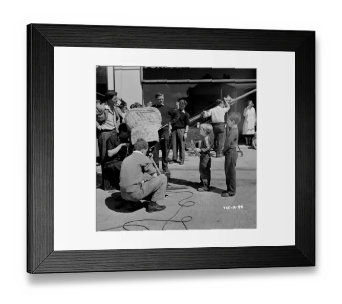 Framed Print : mns1957 bw neg pub 088