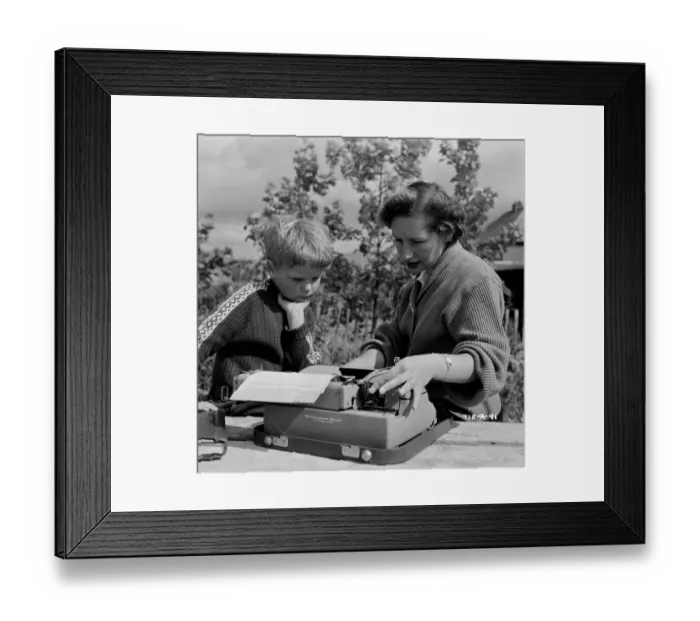 Framed Print : mns1957 bw neg pub 091 Framed Print : mns1957 bw neg pub 091